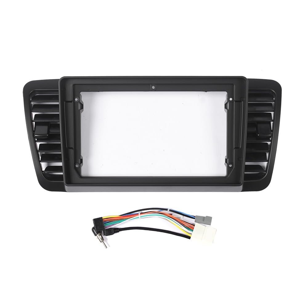 9" Car Stereo Navigation FM Radio Mounting Frame Bracket with Wiring Harness Compatible with Subaru Legacy/Outback 2004 2005 2006 2007 2008 2009