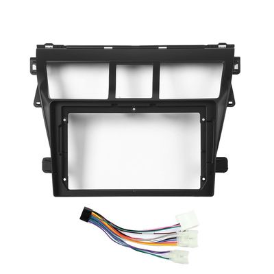 Car Stereo Navigation 9" Android Radio Mounting Frame Mask Bracket with Wiring Harness Specific Designed for Toyota Vios/Yaris 2007 2008 2009 2010 2011 2012