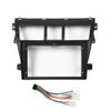 Car Stereo Navigation 9" Android Radio Mounting Frame Mask Bracket with Wiring Harness Specific Designed for Toyota Vios/Yaris 2007 2008 2009 2010 2011 2012 view 1