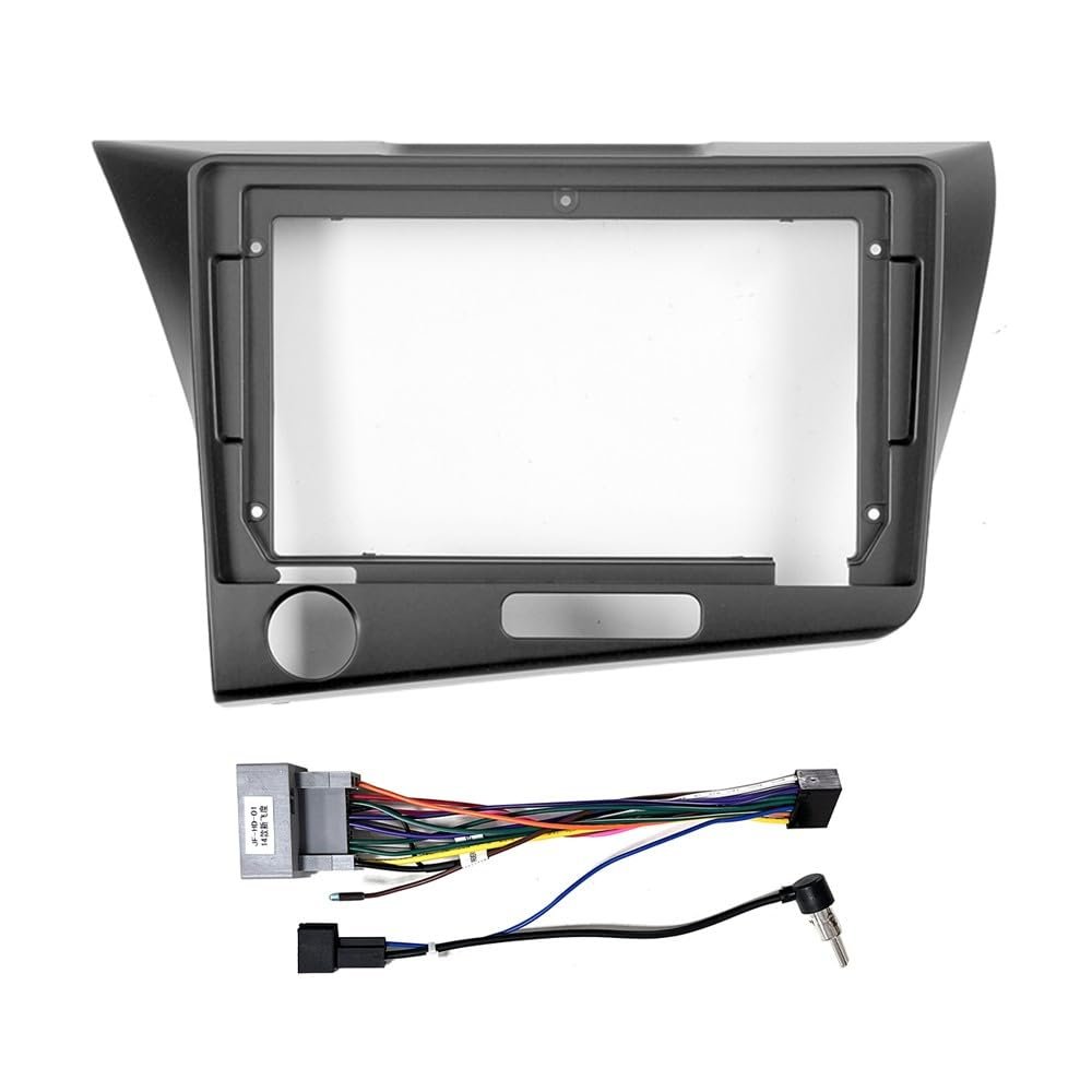 9" Car Stereo Navigation FM Radio Mounting Frame Bracket with Wiring Harness Compatible with Honda CRZ 2010 2011 2012 2013 2014 2015 2016 2017 2018 2019 2020 2021 LHD