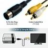 BUHCUWQB 6FT AV Cable Compatible with Sega Genesis 1, RCA Audio Video Cable view 3