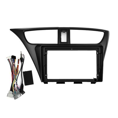 Car Stereo Navigation 9" Android Radio Mounting Frame Mask Bracket with Wiring Harness Specific Designed for Honda Civic 2012 2013 2014 2015 2016 2017 LHD