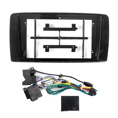 Car Stereo Navigation 9" Android Radio Mounting Frame Mask Bracket with Wiring Harness Specific Designed for Benz R Class 2004 2005 2006 2007 2008 2009 2010 2011