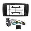 Car Stereo Navigation 9" Android Radio Mounting Frame Mask Bracket with Wiring Harness Specific Designed for Benz R Class 2004 2005 2006 2007 2008 2009 2010 2011 view 1