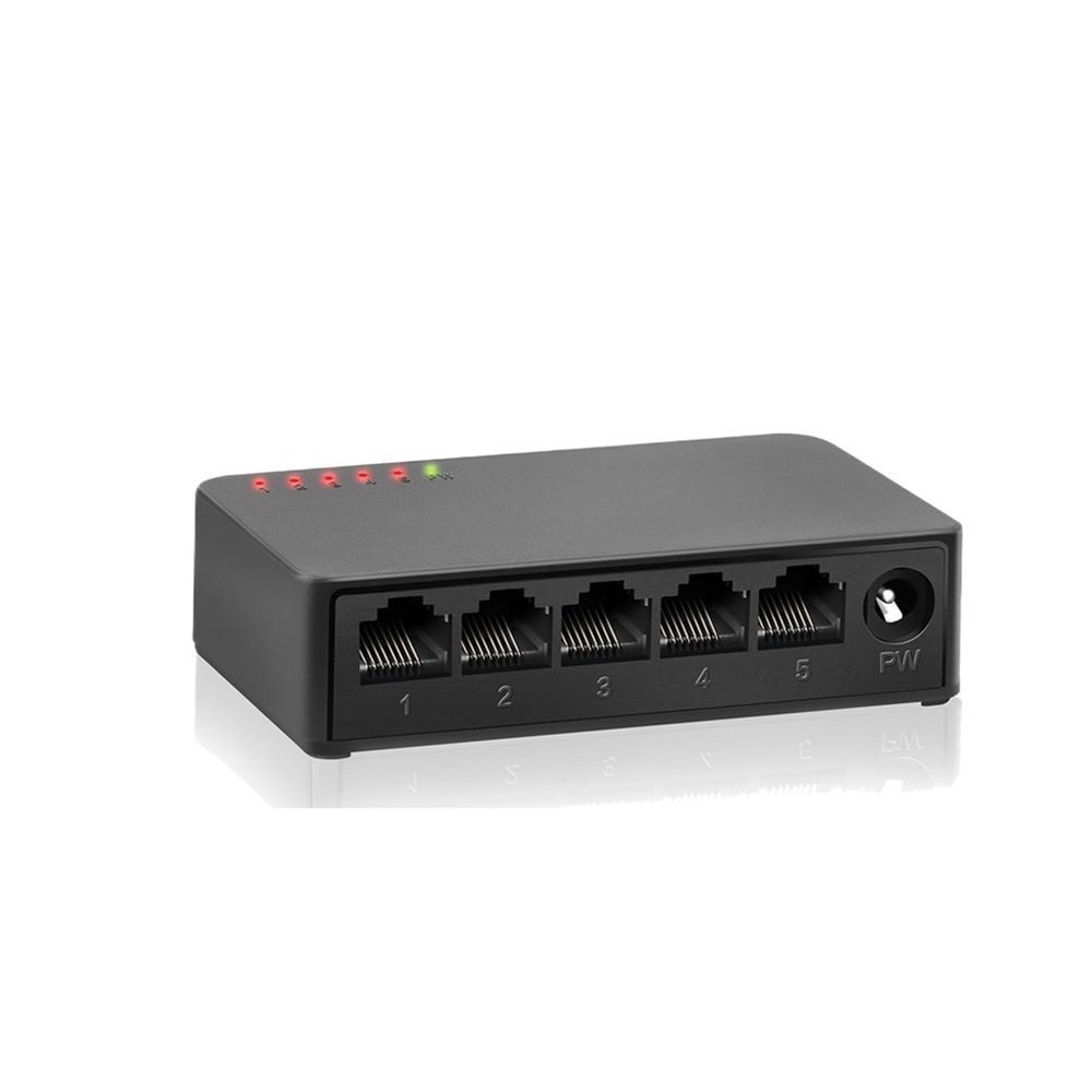 BACODLUL Gigabit Switch 5/8 Ports 1000mbps Network Switch Mini Ethernet Switch Switcher RJ45 Hub Injector(5 Ports Wh1te)