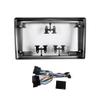 Car Stereo Mounting Frame Mask Bracket w Harness for Opel Antara 2007-2015 Astra H 2004-2012 Combo 2004-2011 Corsa 2004-2015 Meriva/Tigra Tt/Vectra C 2004-2009 Vivaro 2006-2009 Zafira 06-12 Silver view 1