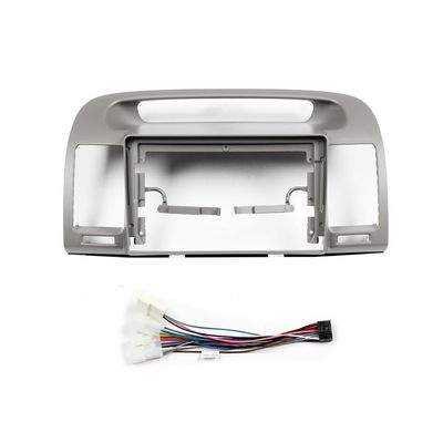 Car Stereo Navigation 9" Android Radio Mounting Frame Mask Bracket with Wiring Harness Specific Designed for Toyota Camry 2000 2001 2002 2003 2004 2005 2006 Gray