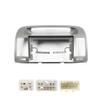 Car Stereo Navigation 9" Android Radio Mounting Frame Mask Bracket with Wiring Harness Specific Designed for Toyota Camry 2000 2001 2002 2003 2004 2005 2006 Gray view 2
