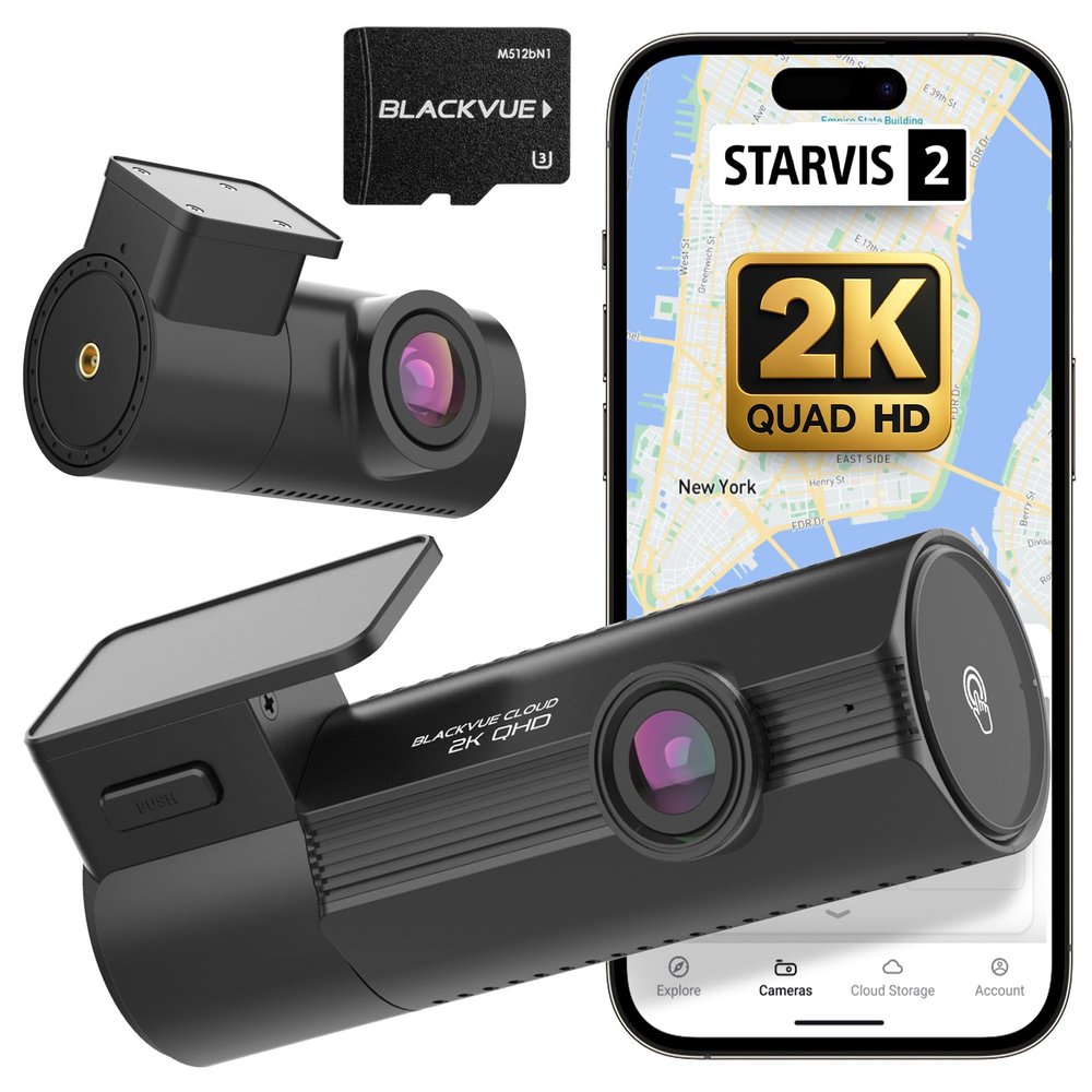 BlackVue Elite 8-2CH 128GB Dash Cam - 2K+2K Dash Cam Front and Rear, Dash Camera for Cars, Starvis 2, Dual HDR, Free SD Card, Wi-Fi, GPS, Night Vision, Smart Parking Mode, Smart Event Recording