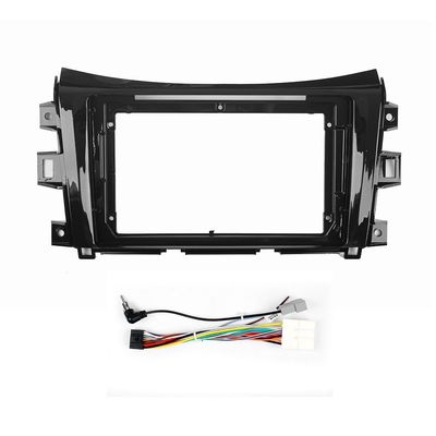 Car Stereo Navigation 9" Android Radio Mounting Frame Mask Bracket with Wiring Harness Specific Designed for Nissan Navara Terra 2013 2014 2015 2016 2017 2018 2019 2020