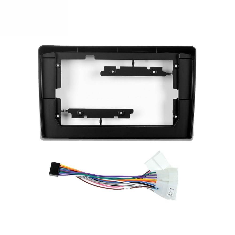 10.1" Car Stereo Navigation FM Radio Mounting Frame Bracket with Wiring Harness Compatible with Toyota Ist 2002 2003 2004 2005 RHD