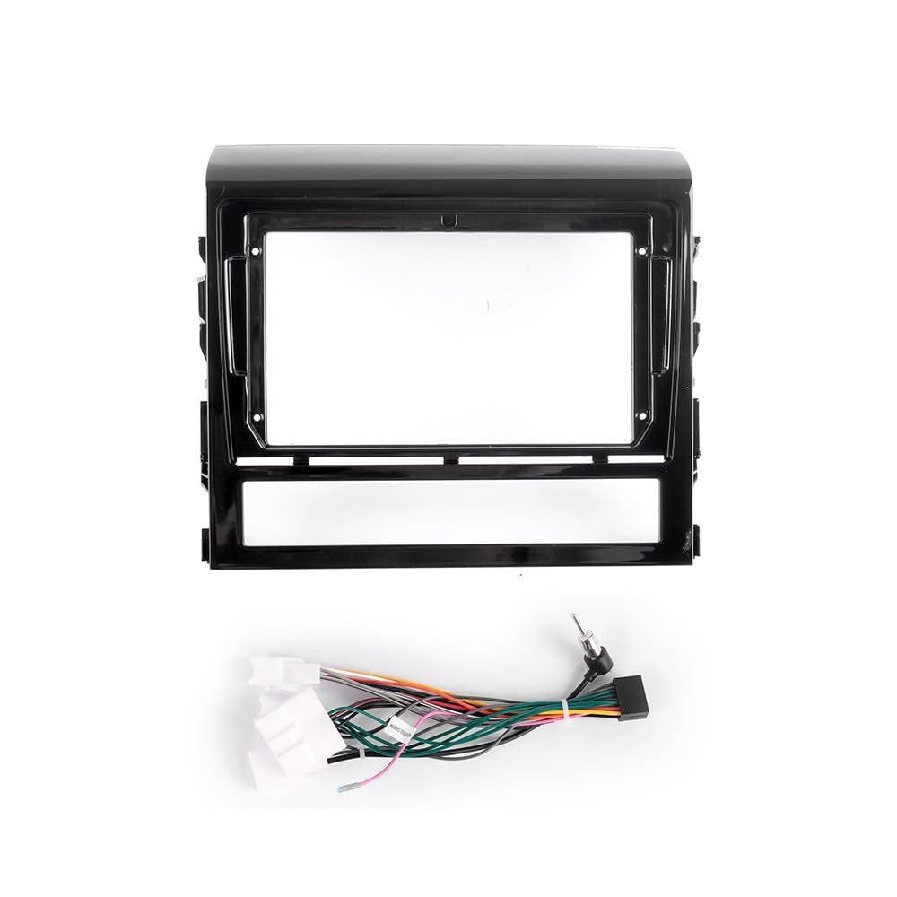 9" Car Stereo Navigation FM Radio Mounting Frame Bracket with Wiring Harness Compatible with Toyota Land Cruiser 2016 2017 2018 2019 2020