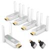 Wireless HDMI Transmitter and 4 Receivers, 500 FT/150M, 2.4G+5G Plug & Play, 1080P HD Audio and Video Transmission, Suitable for Laptops, Desktops, TV Boxes, Projectors to Monitors view 1