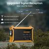 NOAA Weather Radio, 12000mAh Emergency Portable Radio, Hand Crank & Solar view 2