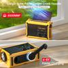 NOAA Weather Radio, 12000mAh Emergency Portable Radio, Hand Crank & Solar view 3