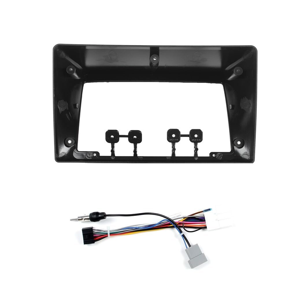 9" Car Stereo Navigation FM Radio Mounting Frame Bracket with Wiring Harness Compatible with Nissan Sentra 2007 2008 2009 North American Version