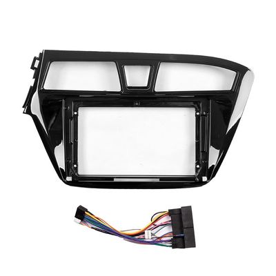 Car Stereo Navigation 9" Android Radio Mounting Frame Mask Bracket with Wiring Harness Specific Designed for Hyundai I20 2014 2015 2016 2017 2018 LHD