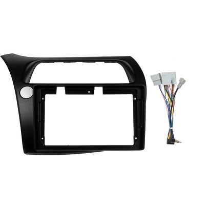 Car Stereo Navigation 9" Android Radio Mounting Frame Mask Bracket with Wiring Harness Specific Designed for Honda Civic 2006 2007 2008 2009 2010 2011 LHD