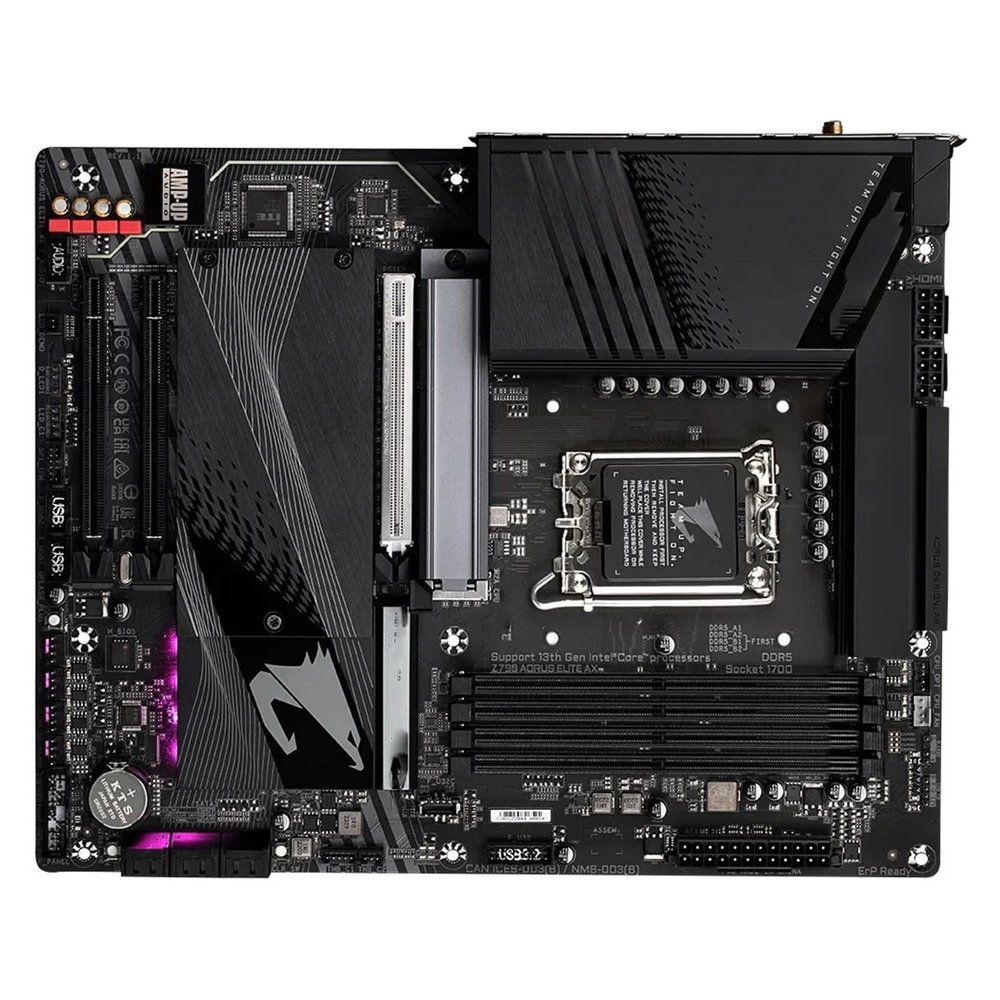 ZXKLXYY Computer Motherboards Fit for GIGABYTE Z790 AORUS Elite AX Motherboard LGA 1700 Intel Z790 DDR5 Quad M.2 WiFi 6E Support Core I9-14900KF I9-12900 I7-13700T