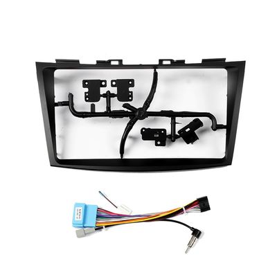 Car Stereo Navigation 9" Android Radio Mounting Frame Mask Bracket with Wiring Harness Specific Designed for Suzuki Swift 2010 2011 2012 2013 2014 2015 2016