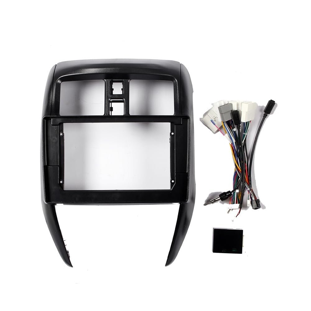 10.1" Car Stereo Navigation FM Radio Mounting Frame Bracket with Wiring Harness Compatible with Nissan Versa Sedan 2015 2016 2017 2018 2019 LHD