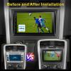 [8 core 4+64G] Car Stereo for Chevy Silverado GMC Sierra 2007-2013, 7 inch Android 13 Touchscreen with Wireless Carplay Android Auto, 4G+64G/WiFi/FM/DSP/SWC, Bluetooth, GPS Navigation view 4