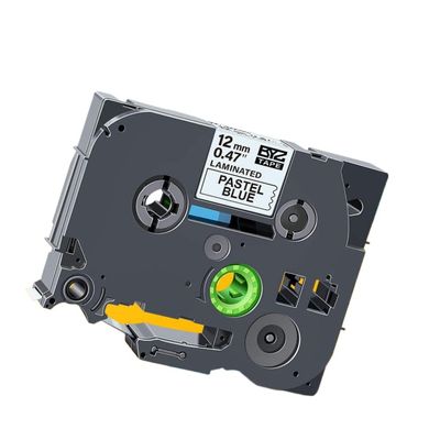 12mm Black On Lemon Yellow Replace Label Tape TZe 231 TZe-MQY31 TZe-MQ531 TZe-MQE31 TZe-MQF31 TZe-MQG31 Compatible with Label Makers 1000 Feet(Black on Pastel Blue)