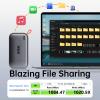 SSK Portable SSD 4TB External Solid State Drives, up to 1050MB/s USB C SSD External Hard Drive USB 3.2 Gen2 for iPhone 15/Pro, Windows, Mac, Android Phones and Tablets view 2