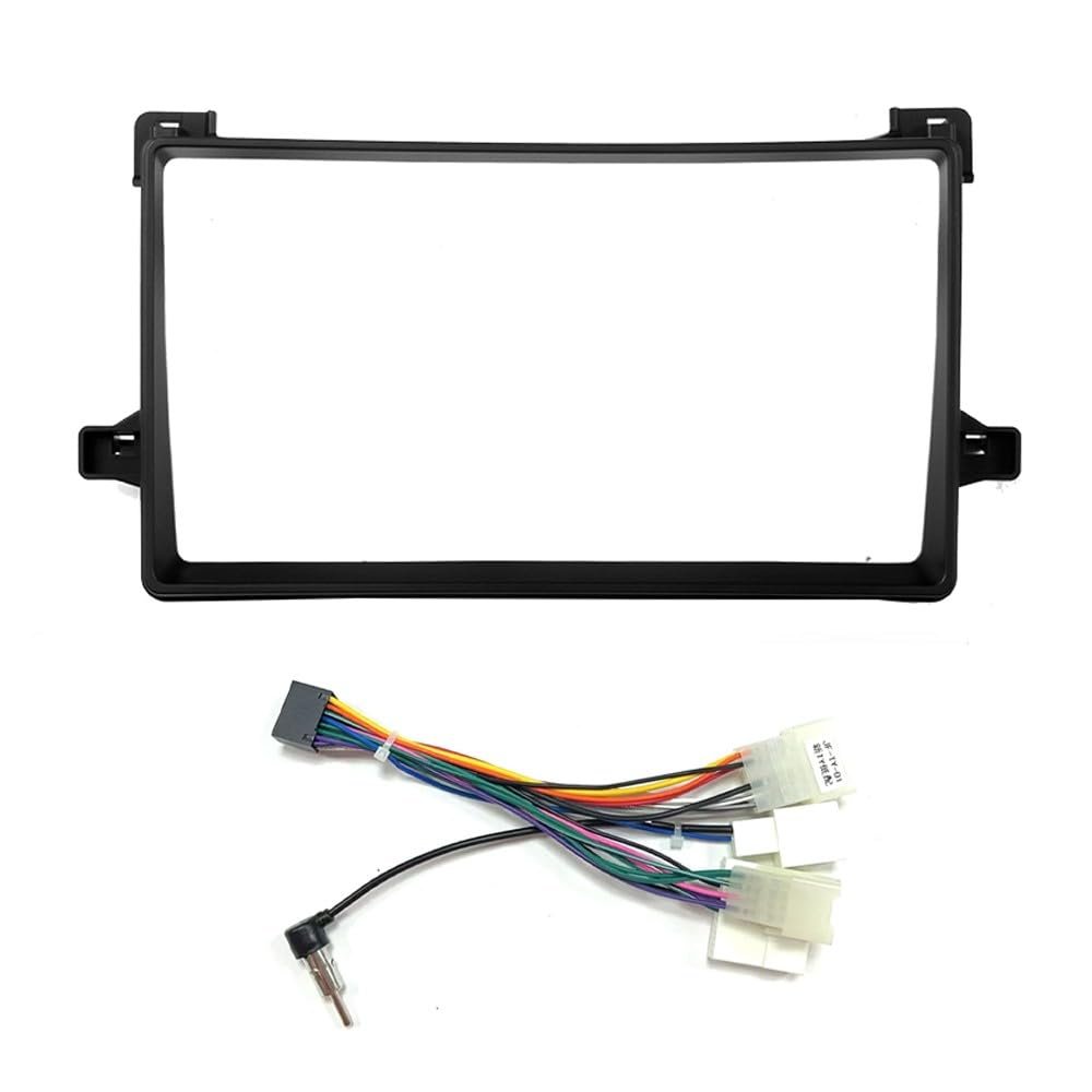 Car Stereo Navigation 9" Android Radio Mounting Frame Mask Bracket with Wiring Harness Specific Designed for Toyota Prius 2015 2016 2017 2018 2019 2020 2021