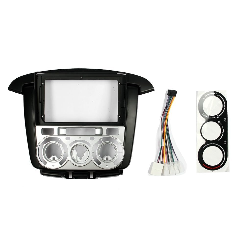 Car Stereo Navigation 9" Android Radio Mounting Frame Mask Bracket with Wiring Harness Specific Designed for Toyota Innova 2008 2009 2010 2011 2012 2013 2014 MT