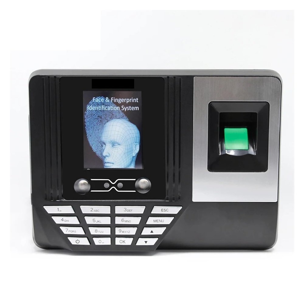 Biometric Time Clock for Small Businesses Face Recognition Employee Attendance Machine Machine Device Face, Fingerprint and Password Recognition with Multi-Language and Staff Support