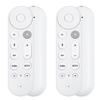 2 Pack GY3LE Voice Search Remote Control Compatible with Google TV Streamer 4K, New Controller Replacement Control Upgrade Voice Remote (4K), NOT Compatible with Google Chromecast Snow view 1