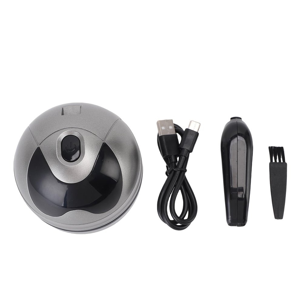 JTLB Desktop Vacuum Cleaner Grey Powerful Compact USB Rechargeable Low Noise Table Dust Crumb Sweeper for Pet Hairs Debris
