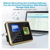 Attendance Machine Punch Card Machine Employee Fingerprint Recognition Biometric Employee Attendance Machine with Multi-Language and Staff Support view 4