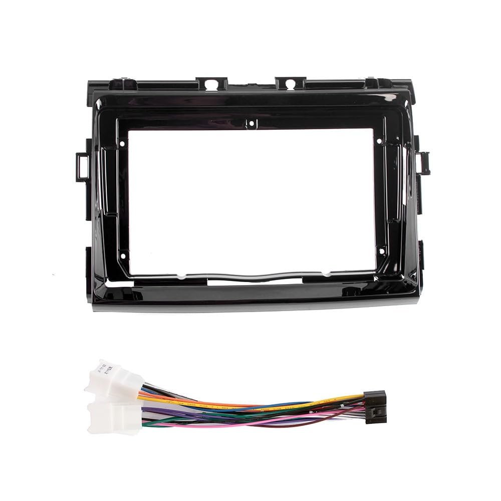 9" Car Stereo Navigation FM Radio Mounting Frame Bracket with Wiring Harness Compatible with Toyota PREVIA/ESTIMA/TARAGO 2006