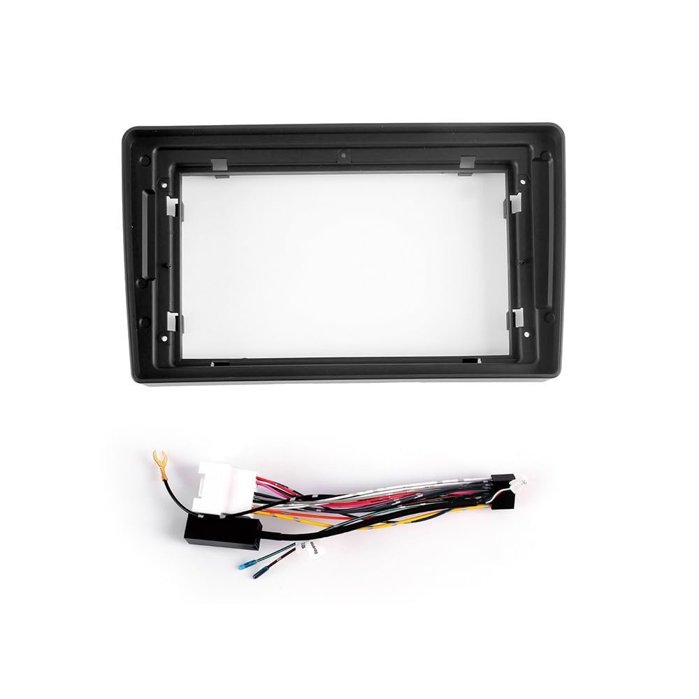 Car Stereo Navigation 9" Android Radio Mounting Frame Mask Bracket with Wiring Harness Specific Designed for Mitsubishi Outlander 2004 2005 2006