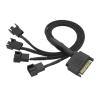 mangxiyis SATA 1 to 3 4 5 4-Pin Power Cable PC Computer Cooling Fan Splitter Hub Converter Adapter Extension Wire Cord(5) view 3