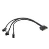 mangxiyis SATA 1 to 3 4 5 4-Pin Power Cable PC Computer Cooling Fan Splitter Hub Converter Adapter Extension Wire Cord(5) view 4