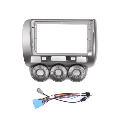 9" Car Stereo Navigation FM Radio Mounting Frame Bracket with Wiring Harness Compatible with Honda Fit Civic 2004 2005 2006 2007 Everus S1 City LHD