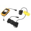 Akozon Portable Fish Depth Finder with LCD Display Handheld Fish Finder for Kayak and Boat Fishing, 200kHz Sonar Frequency, Castable view 2