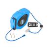 12AWG 65FT Retractable Extension Cord Reel Blue for Ceiling Installation Design view 1