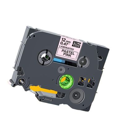 12mm Black On Lemon Yellow Replace Label Tape TZe 231 TZe-MQY31 TZe-MQ531 TZe-MQE31 TZe-MQF31 TZe-MQG31 Compatible with Label Makers 1000 Feet(Black on Pink)