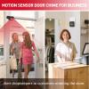 CallToU Wireless Motion Sensor Alarm Indoor Motion Detector Alarm Bed Alarms for Elderly Dementia Patients Motion Sensor Door Chime for Business with 500FT Range, 5 Adjustable Volume 2Sensor+1Receiver view 4