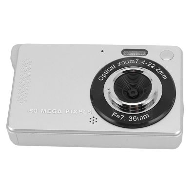 XUMIUZIY Digital Camera 50MP FHD 1080P, Compact Point and Shoot Camera with 16X Zoom, Anti Shake & Autofocus for Girls Boys Teen Student Indoor & Outdoor (Silver)