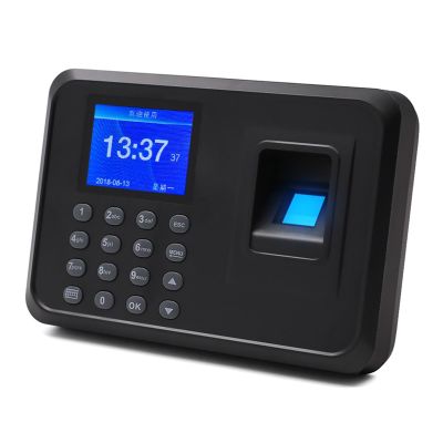 Punch Card Machine for Employees Small Busines Biometric Employee Smart Fingerprint Sign-in Attendance Machine with Multi-Language and Staff Support(F01H)
