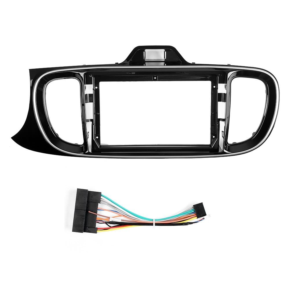 Car Stereo Navigation 9" Android Radio Mounting Frame Mask Bracket with Wiring Harness Specific Designed for Kia Pegas 2017 2018 2019 2020