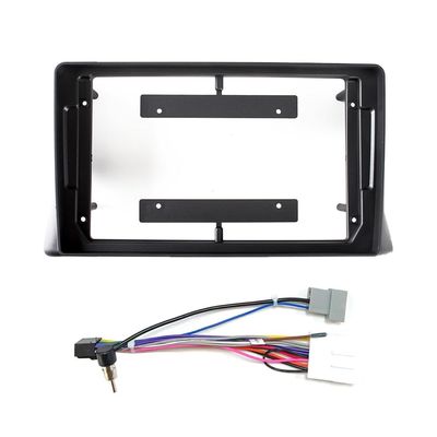 Car Stereo Navigation 9" Android Radio Mounting Frame Mask Bracket with Wiring Harness Specific Designed for Nissan Serena QRV/DONGFENG YUMSUN 2006 2007 2008 2009 2010 2011 2012