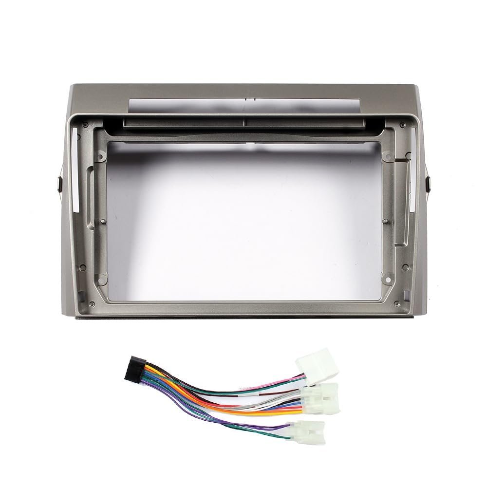 9" Car Stereo Navigation FM Radio Mounting Frame Bracket with Wiring Harness Compatible with Toyota Corolla/Verso 2006 2007 2008 2009 2010 2011 2012 2013 2014 2015 2016 2017 2018 2019 2020 2021