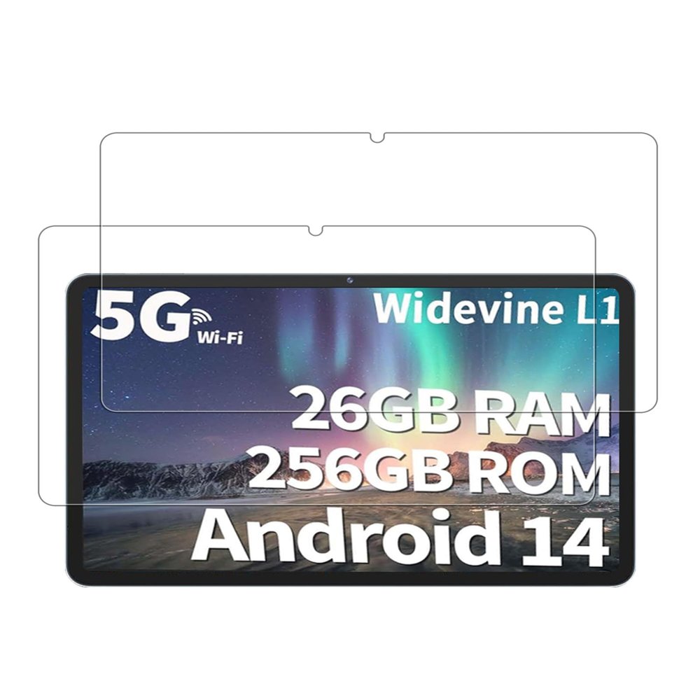 BOVUGAC [2 Pack] Screen Protector for PYNAREL TB02 Tablet 10.1 Inch Tempered Glass Film, Screen Protector for Relndoo TB02 5G 10.1" Tablet Anti-Scratch & Sensitive & 9H Hardness