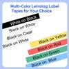 GREENCYCLE 2 Pack Compatible for Dymo LT 91333 (S0721630) Plastic Label Tape Refills Black on Red 12mm 1/2" X 4m 13 ft Self-Adhesive Label Maker Tape for LetraTag LT-100T LT-100H QX50 2000 XR view 2